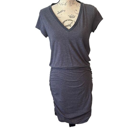 Athleta blue Ruched Sides T-shirt Body Con Beach Athletic Dress S - Picture 1 of 9